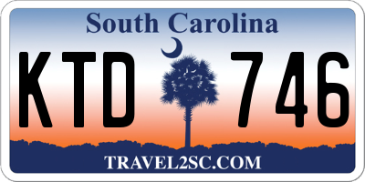 SC license plate KTD746