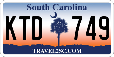 SC license plate KTD749