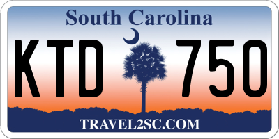 SC license plate KTD750