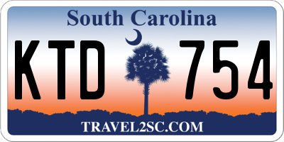 SC license plate KTD754