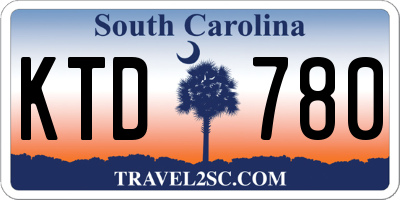 SC license plate KTD780