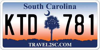 SC license plate KTD781