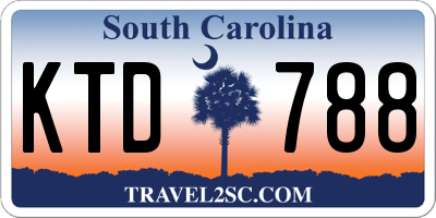 SC license plate KTD788