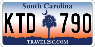 SC license plate KTD790