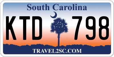 SC license plate KTD798
