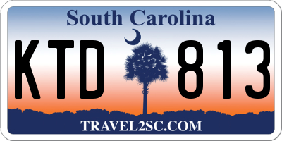 SC license plate KTD813