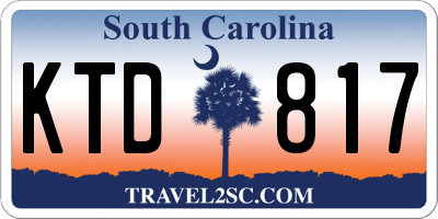 SC license plate KTD817