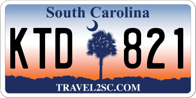 SC license plate KTD821