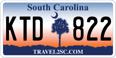 SC license plate KTD822