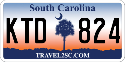 SC license plate KTD824