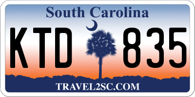 SC license plate KTD835
