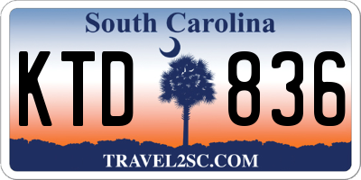 SC license plate KTD836