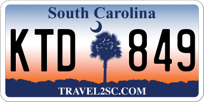 SC license plate KTD849