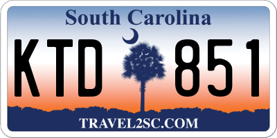 SC license plate KTD851