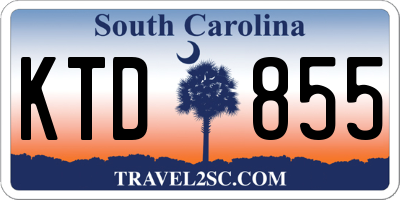 SC license plate KTD855