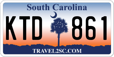 SC license plate KTD861