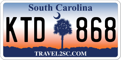 SC license plate KTD868