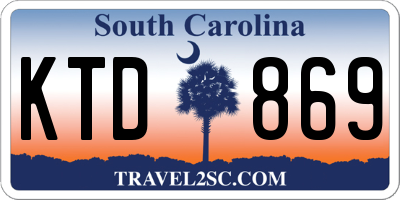 SC license plate KTD869