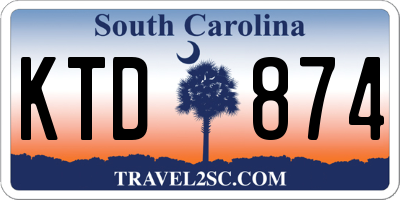 SC license plate KTD874