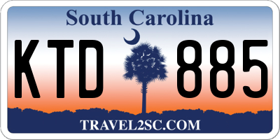 SC license plate KTD885