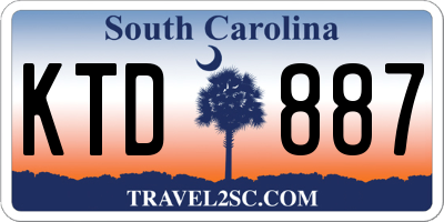 SC license plate KTD887