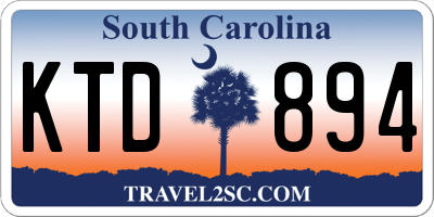 SC license plate KTD894