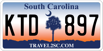 SC license plate KTD897