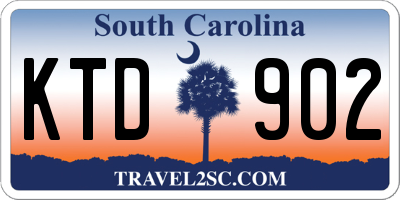 SC license plate KTD902