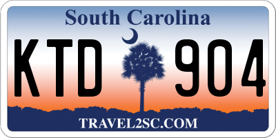 SC license plate KTD904