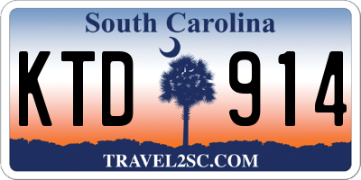 SC license plate KTD914