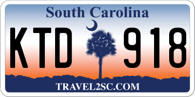SC license plate KTD918