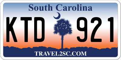 SC license plate KTD921