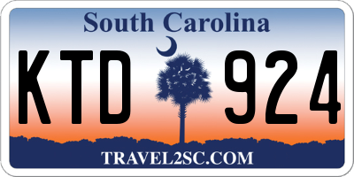 SC license plate KTD924