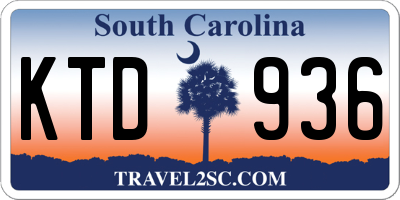 SC license plate KTD936