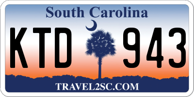 SC license plate KTD943