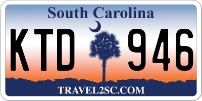SC license plate KTD946