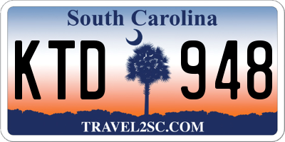 SC license plate KTD948