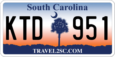 SC license plate KTD951