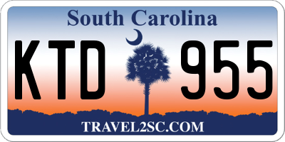 SC license plate KTD955