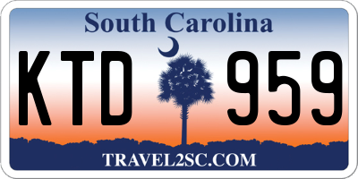 SC license plate KTD959