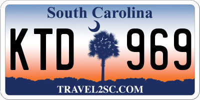 SC license plate KTD969