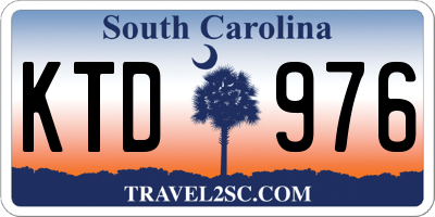 SC license plate KTD976