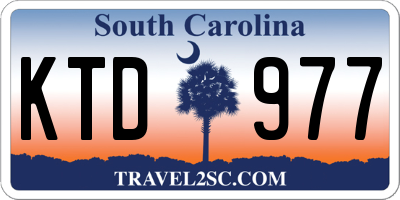 SC license plate KTD977