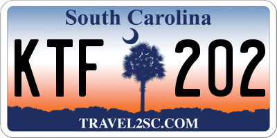SC license plate KTF202
