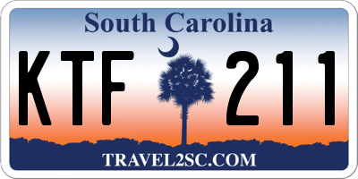 SC license plate KTF211
