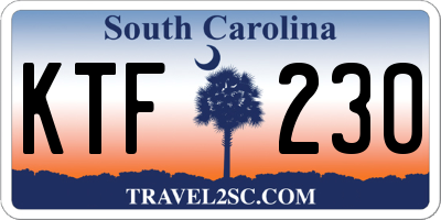 SC license plate KTF230