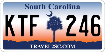 SC license plate KTF246