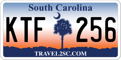 SC license plate KTF256