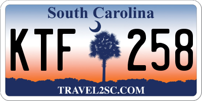 SC license plate KTF258