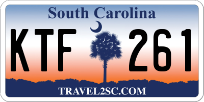 SC license plate KTF261